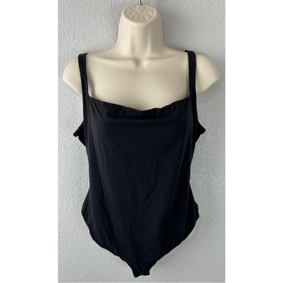 SKIMS Square Neck Bodysuit Black Onyx, size 3X - Picture 7 of 9